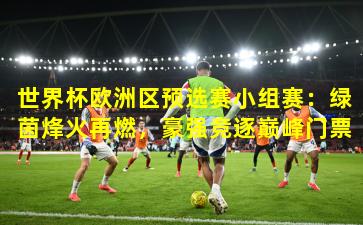 世界杯欧洲区预选赛小组赛：绿茵烽火再燃，豪强竞逐巅峰门票
